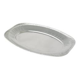 17" Plain Oval Foil Disposable Serving Platters Tray 43cm