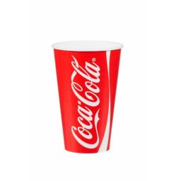 Coke / Coca Cola Paper Cups 9oz / 250ml for Fast Food Cold Soft Fizzy Drinks