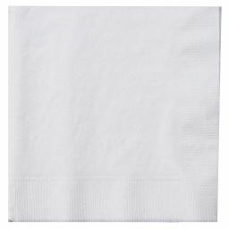 White Paper Napkins 3 Ply 40cm 4 Fold Tissue Serviettes