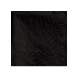 Black Paper Napkins 2 Ply 25cm Cocktail 4 Fold Tissue Serviettes