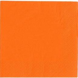 Orange Paper Napkins 2 Ply 33cm 4 Fold Tissue Serviettes