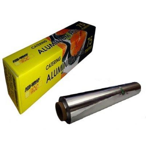 Aluminium Kitchen Catering Foil 300mm x 75m with inbuilt Cutter