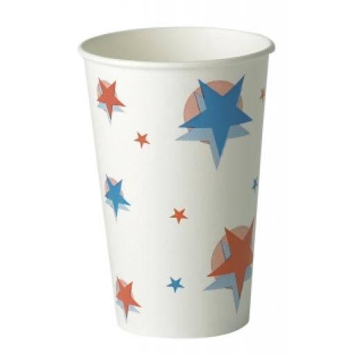 Star Ball Design Slush Paper Cups 16oz / 400ml for Fast Food Cold Soft Fizzy Drinks