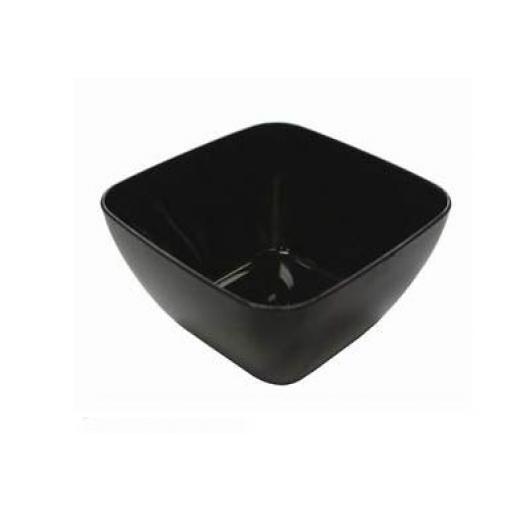 Mozaik Sabert Small Black Plastic 5.7cm Tasting Appetiser Bowls - Strong Disposable or Reusable