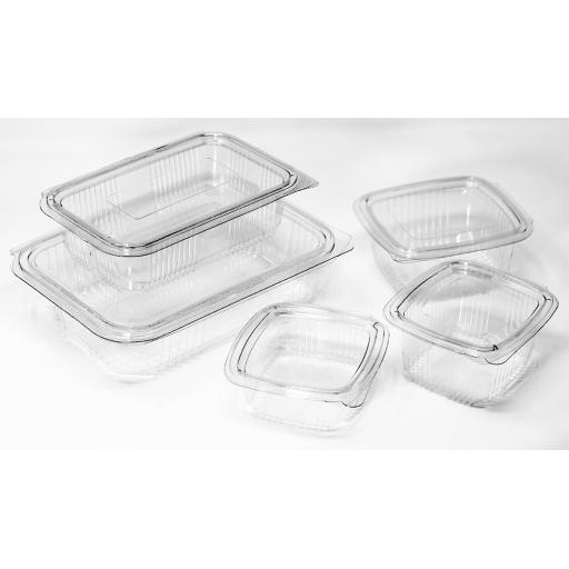 Plastic - Hinged Salad Containers