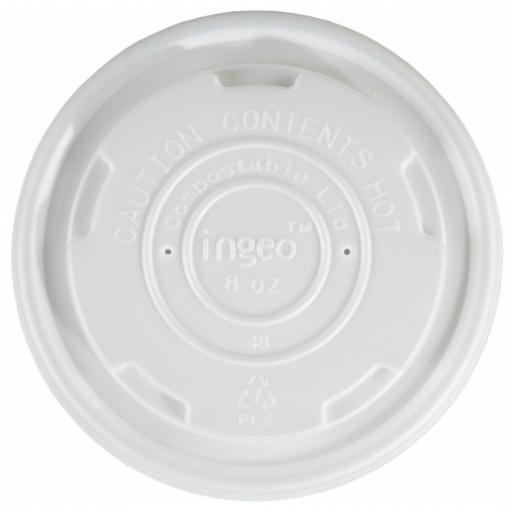 Ingeo 8oz CPLA Lids to Fit Compostable Soup Container - Small