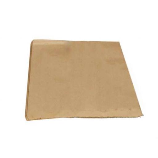 500 x Kraft Brown Paper Bags 12" x 12" Strung Food Bags