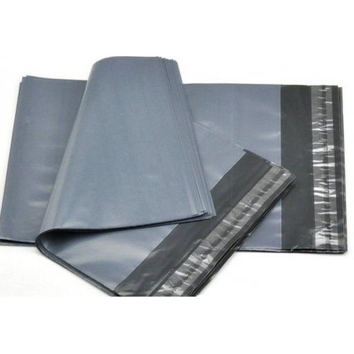 Grey Postal Mailing Bags 12" x 16" Strong Plastic Self Adhesive No2