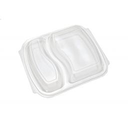 Black Container Plastic Microwave 2 Compartment Lid.jpg