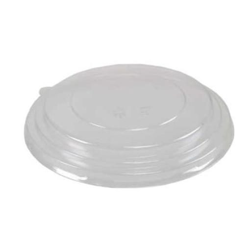 Clear 150mm PP Microwavable Lids for Small 500ml / 750ml / 1000ml Brown Kraft Salad Poke Bowls Containers