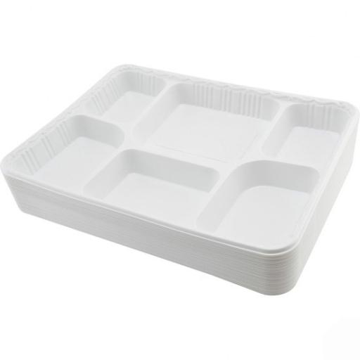 Thali 6 Compartment - Plastic 25pk.jpg