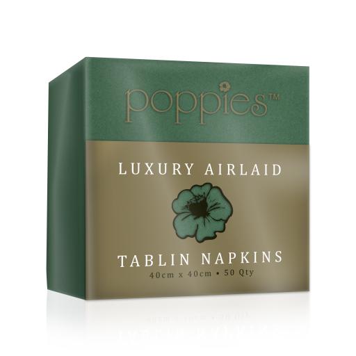 Deep Green - Tablin Airlaid Paper Luxury Premium Napkins 40cm - Linen Feel Serviettes