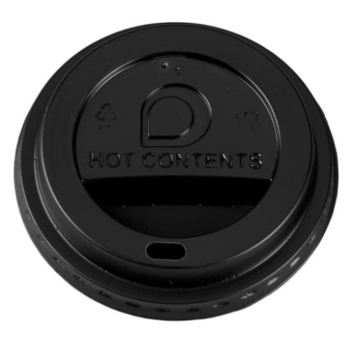 Black Sip-Though Lids Fits 4oz Paper Cups Disposable (copy)