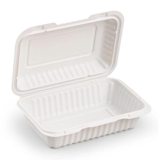 Bio Clamshell HP9 Meal Box Plastic Microwave Food Containers