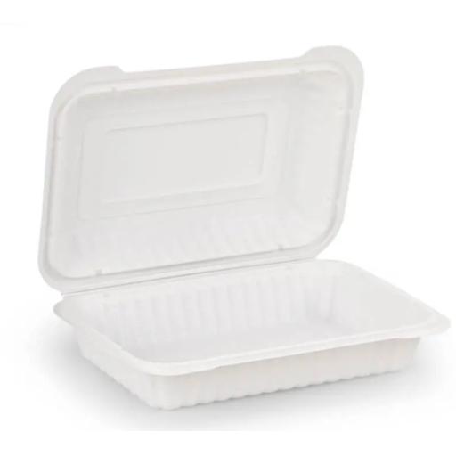 Bio Clamshell HP10 Meal Box Plastic Microwave Food Containers