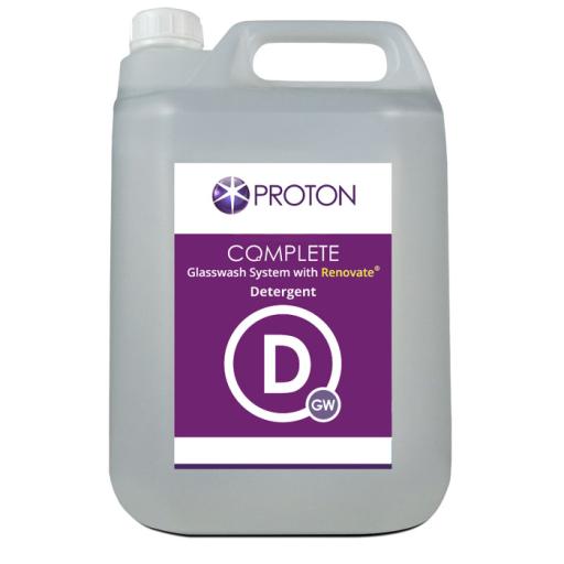 Proton Complete Glasswash Detergent with Renovate - 5L