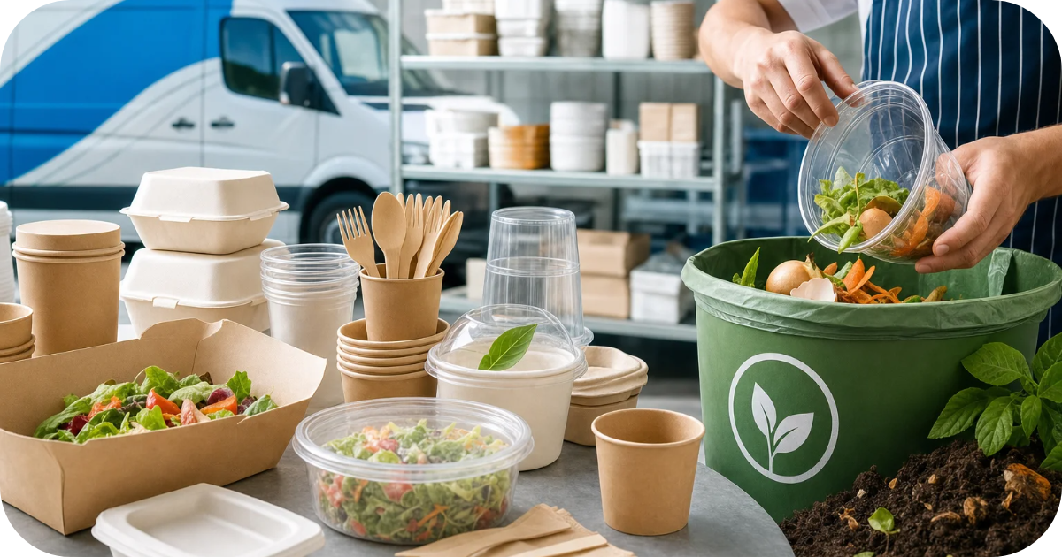 Compostable Packaging Disposal UK Steps