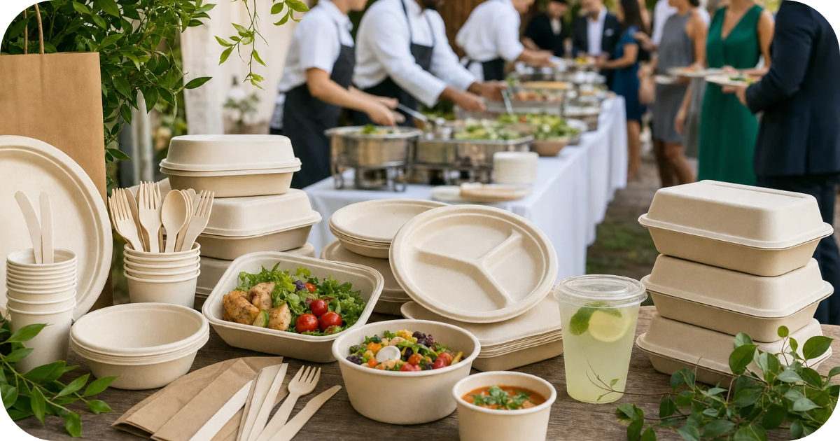 Compostable Catering Supplies for Events Order Plan