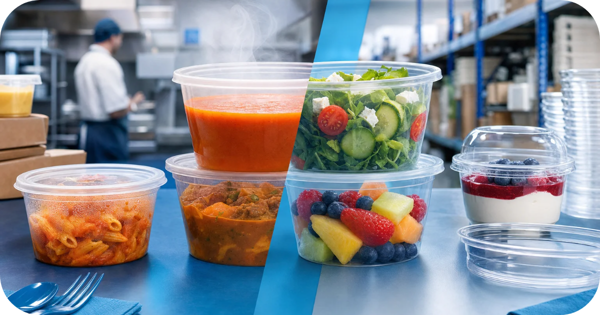 PP and PET Deli Containers Compared