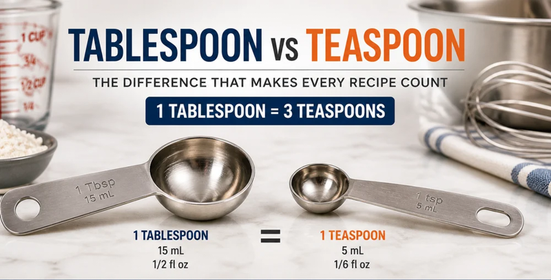 Tablespoon vs Teaspoon: Differences, Conversions & Practical Guide