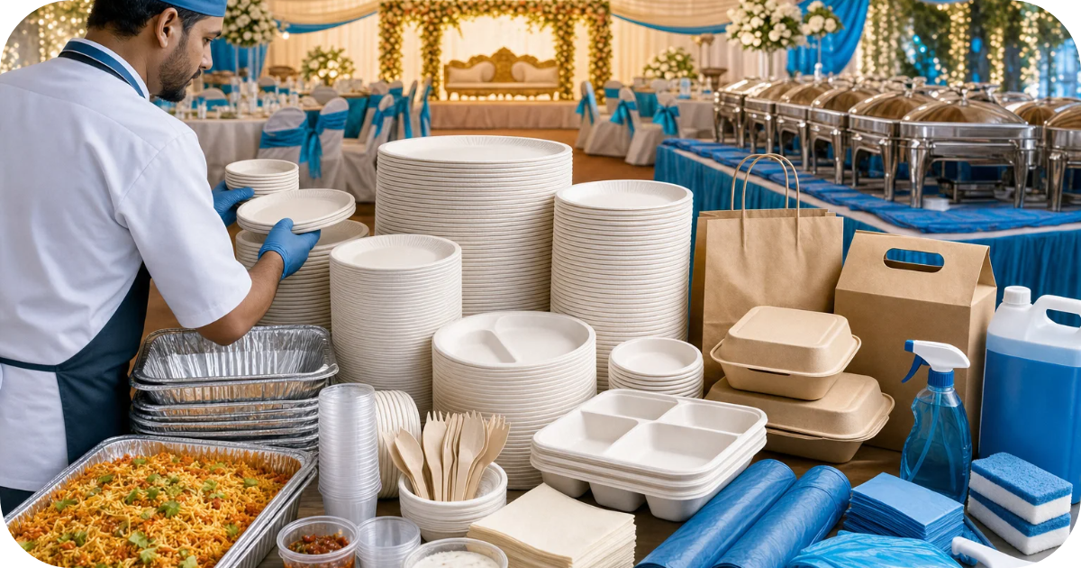 Indian Wedding Catering Supplies You Need on the Day