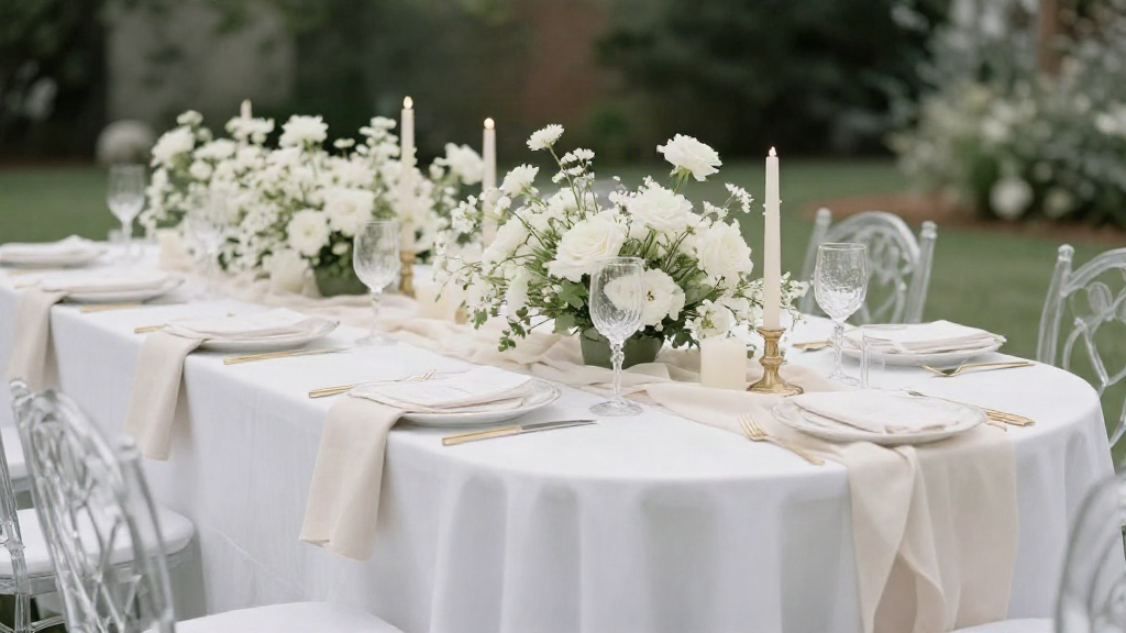 How to Dress Disposable Paper Table Covers for an Elegant Formal Wedding Reception