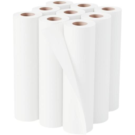 White Hygiene Paper Couch Rolls